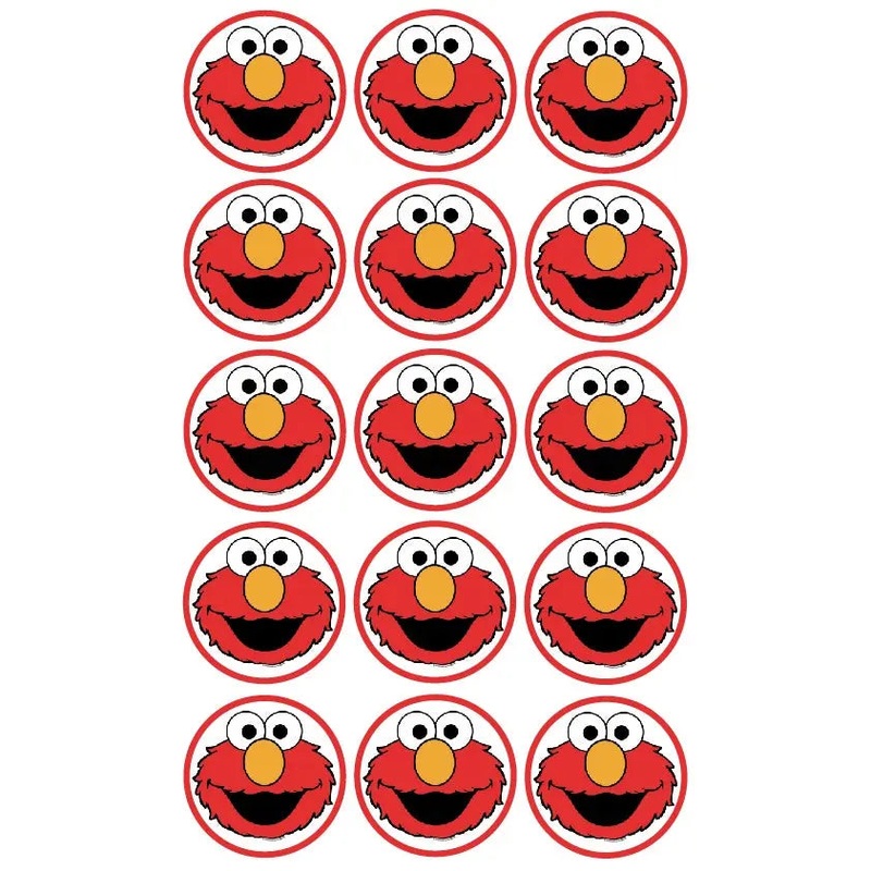 Elmo Edible Cupcake Images