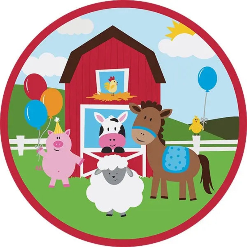 Farmhouse Fun Edible Cake Image