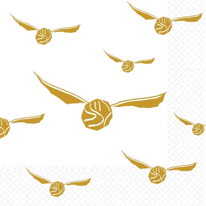 Harry Potter Golden Snitch Napkins - Beverage 16 Pkt