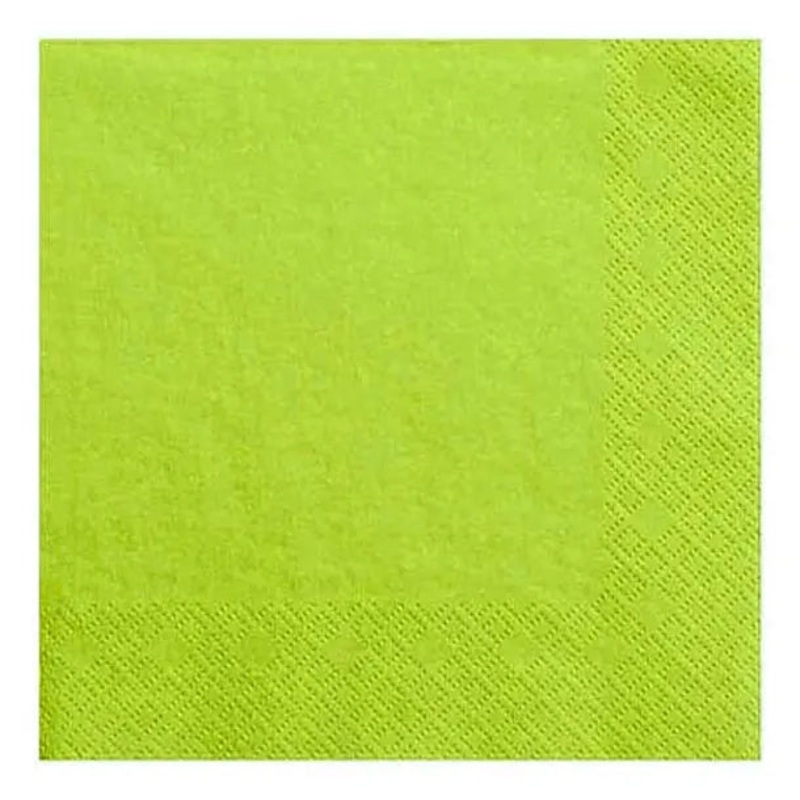 Lime Green Napkins - Lunch 30 Pkt