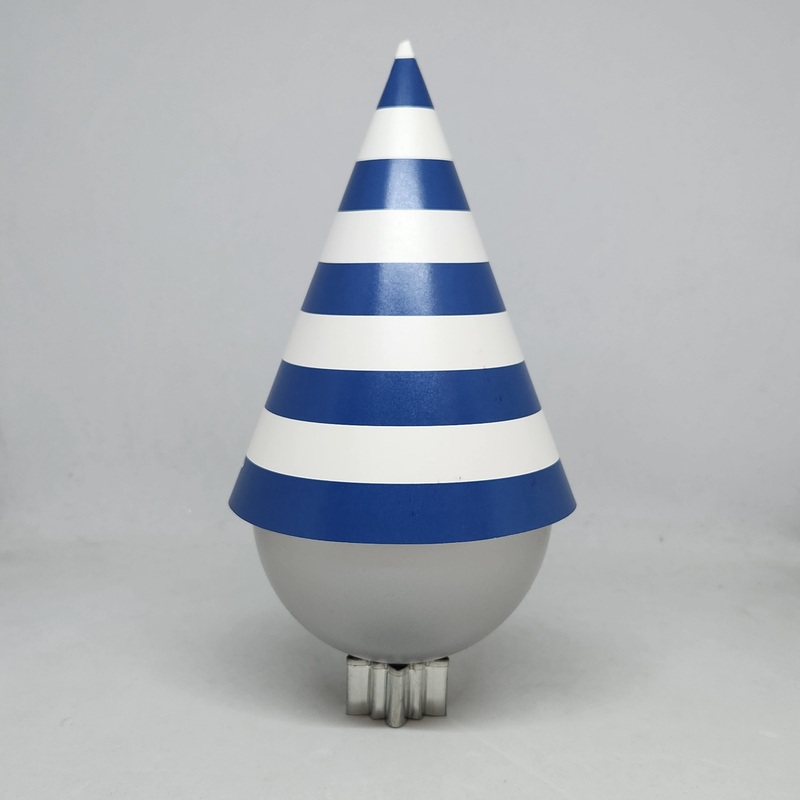 Paper Eskimo Blue Striped Party Hat - 8 Pkt