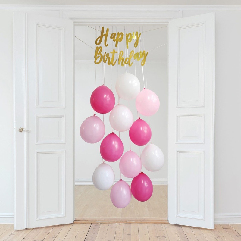 Pink Balloon Door Decoration Kit