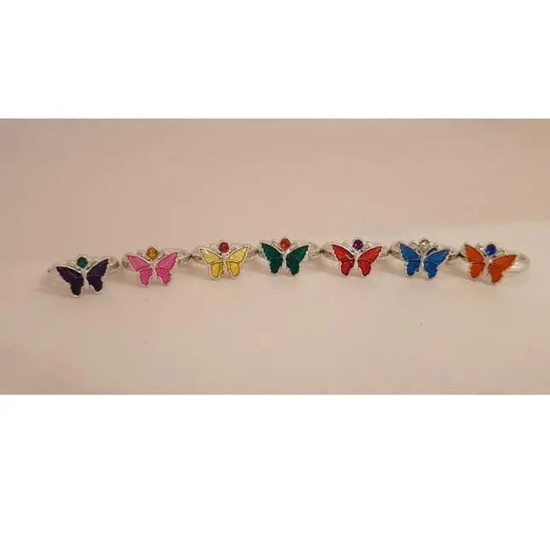 Plastic Butterfly Ring