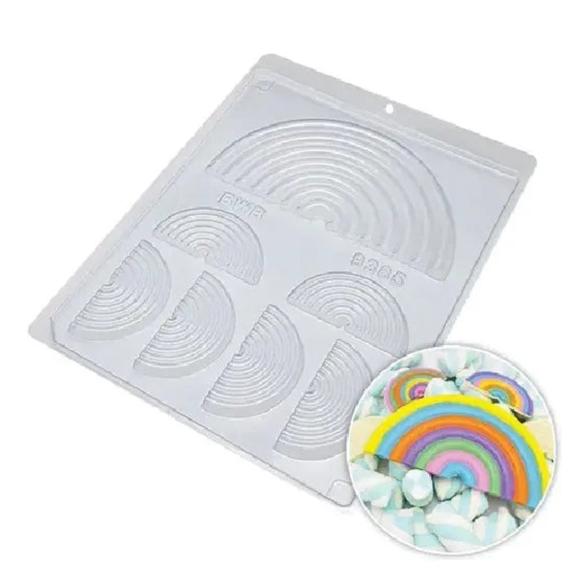Rainbow Plastic Candy Mould #9385