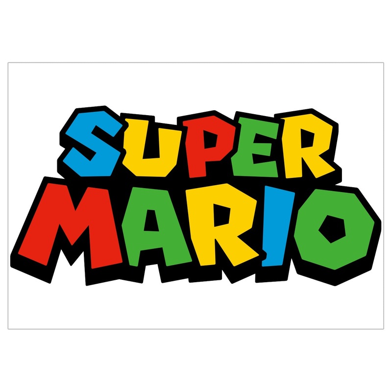 Super Mario Brothers Logo A5 Edible Icon