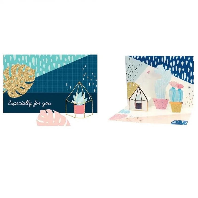 Tropical Birthday Card - Paper Pop up Card