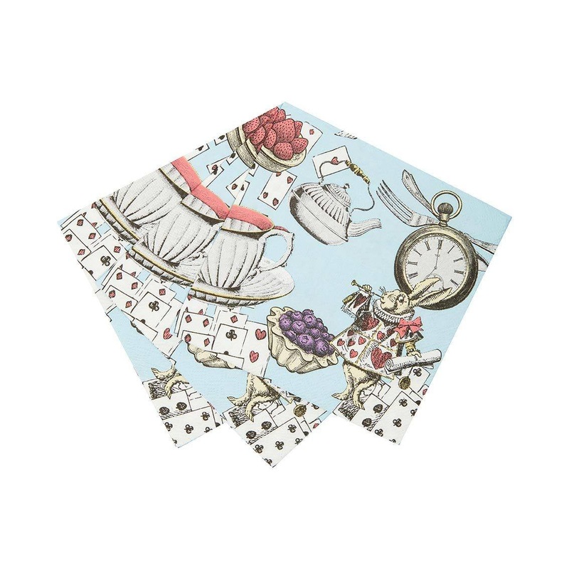 Truly Alice Blue Napkins - Beverage 20 Pkt