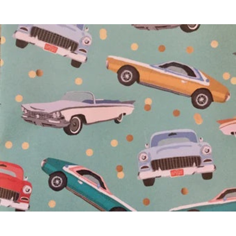Vintage Car Folded Gift Wrap