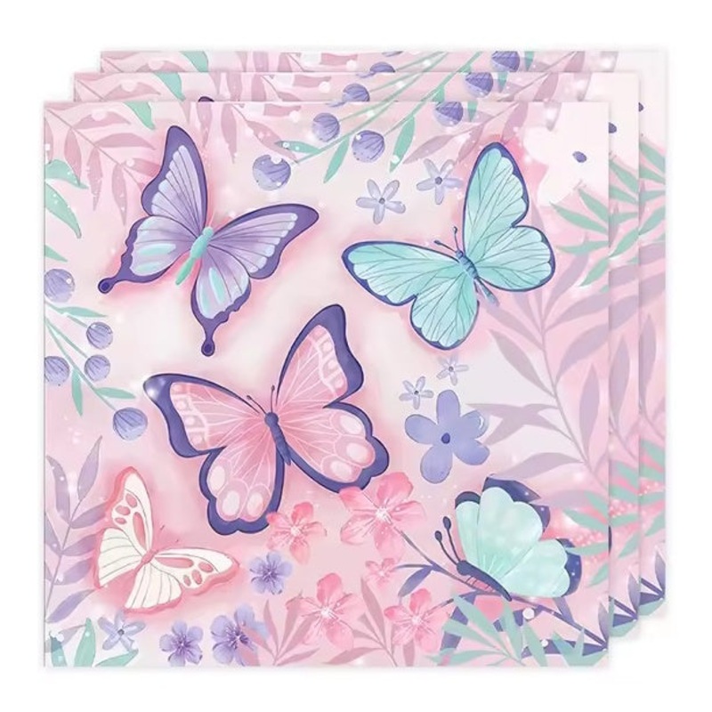 Butterfly Napkins - Lunch 20 Pkt