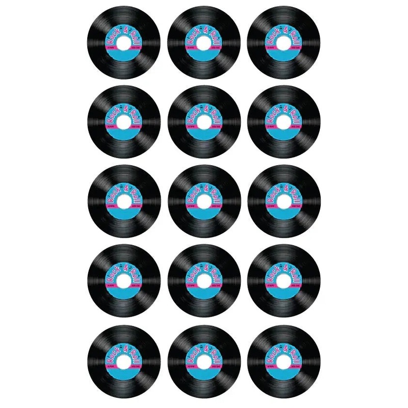 Classic 50s Rock & Roll Edible Cupcake Images