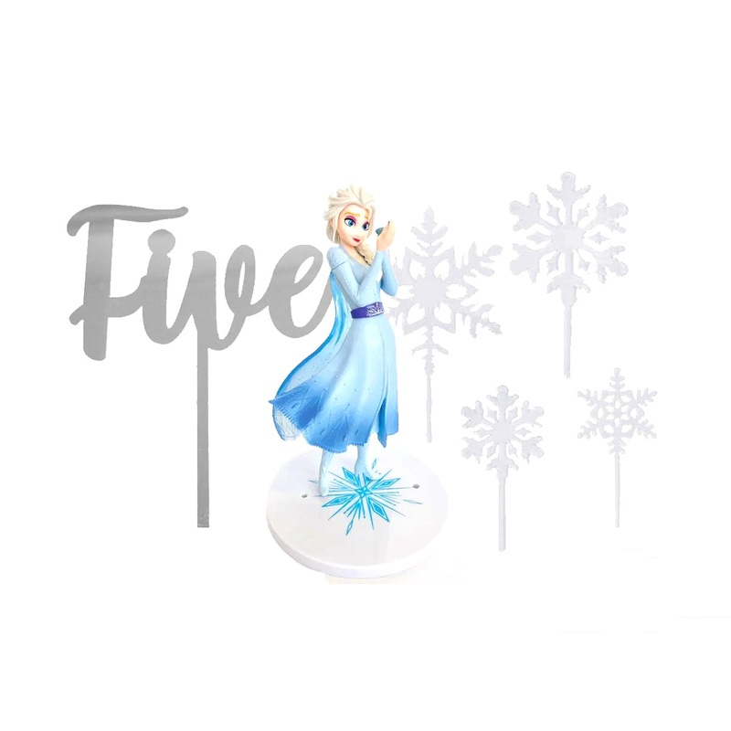 Deluxe Frozen 5th Birthday Cake Decorating Set