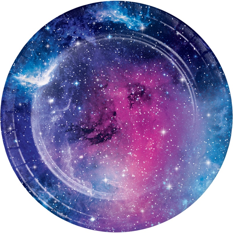 Galaxy Party Plates - Lunch 8 Pkt