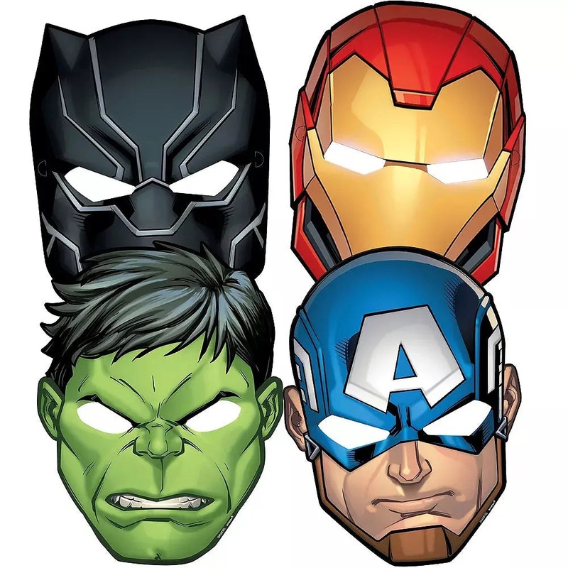 Marvel Avengers Powers Unite Masks - 8 Pkt