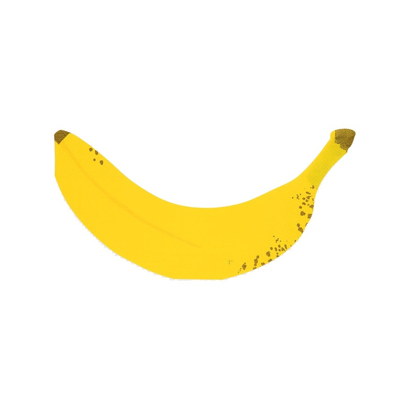 Meri Meri Banana Napkins - 16 Pkt