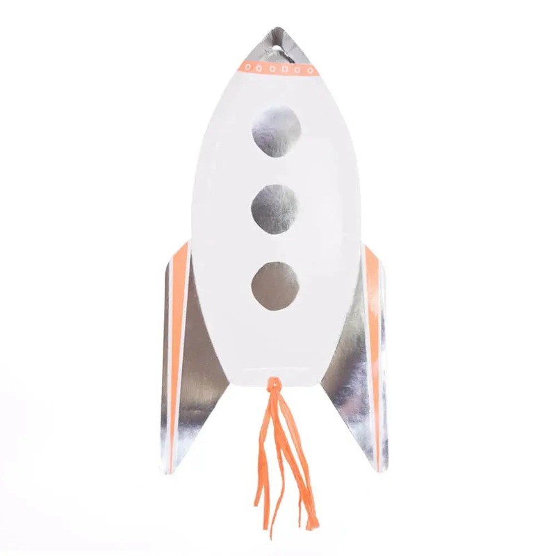 Meri Meri Rocket Plates - 8 Pkt