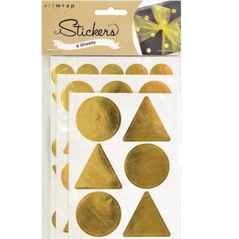Metallic Gold Sticker Pack - CLEARANCE