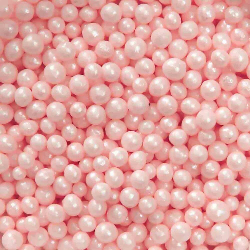 Pink Sugar Pearls 4mm - 80g