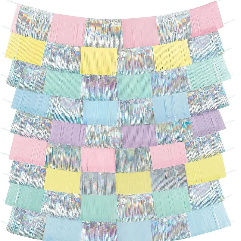 Pretty Pastels Fringe Decorating Backdrop