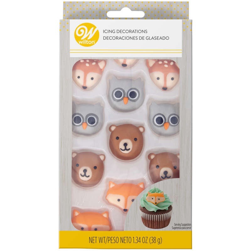 Wilton Woodland Animals Royal Icing Decorations