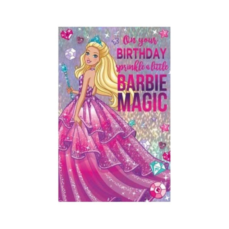 Barbie Magic Birthday Card
