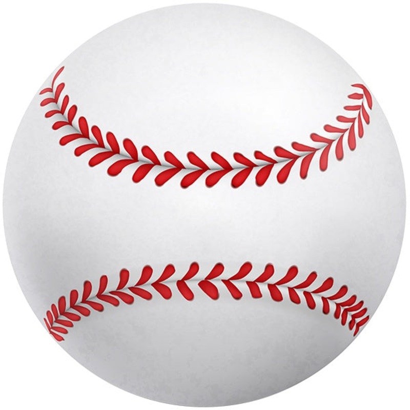 Baseball Edible Cake Image