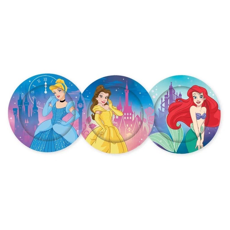 Disney Princess Plates - Dinner 8 Pkt