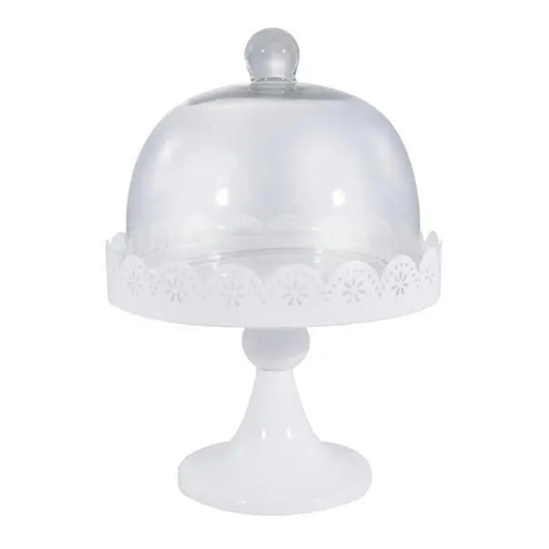 Doily Lace Domed Cake Stand Hire