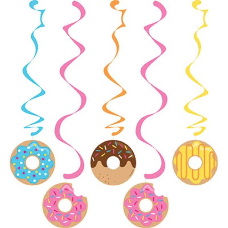 Donut Time Dizzy Danglers Party Decorations