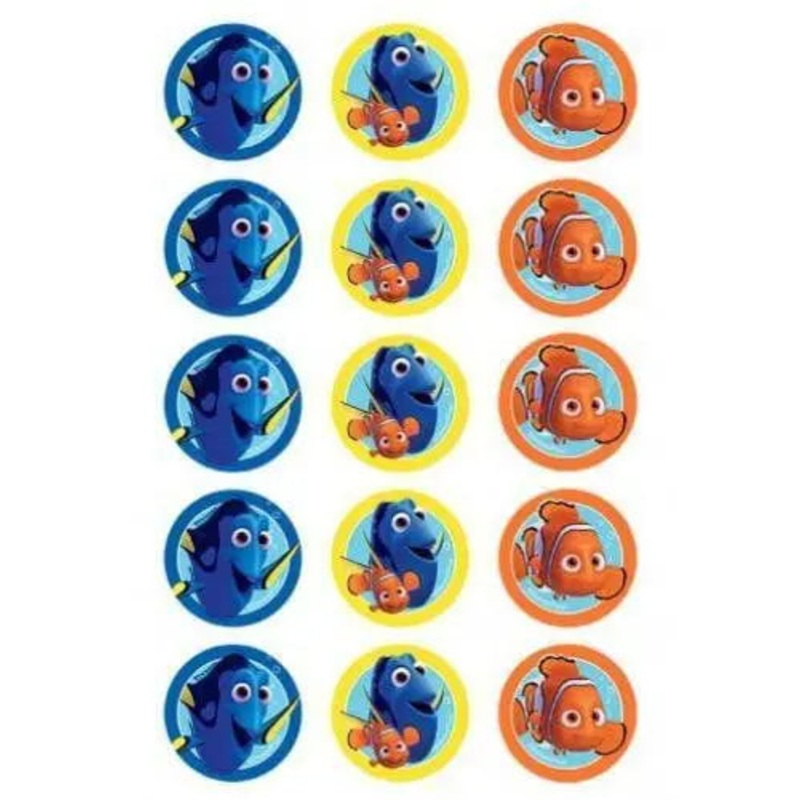Finding Dory Edible Cupcake Images