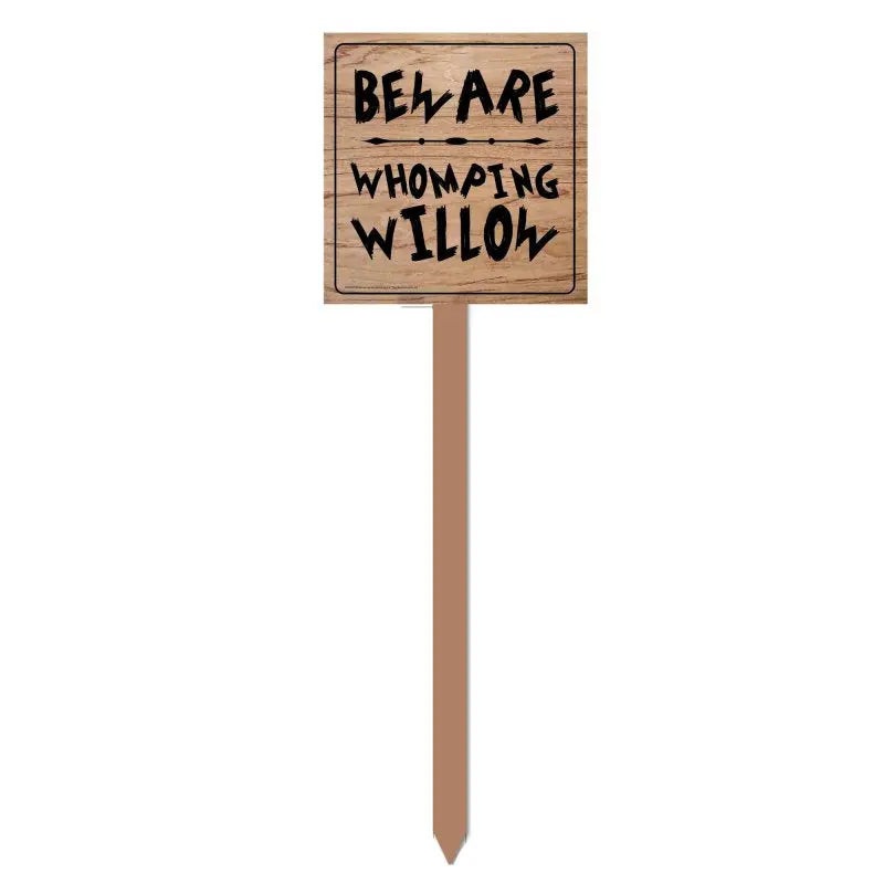Harry Potter Beware Whomping Willow Sign - PICK UP ONLY