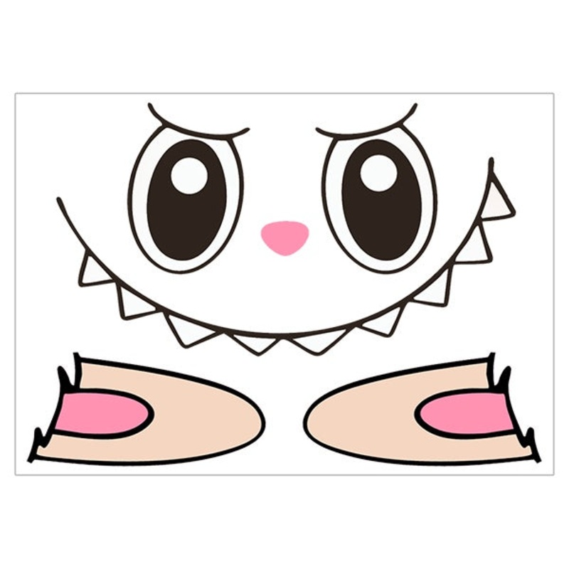 Labubu Face & Ears A5 Edible Icon