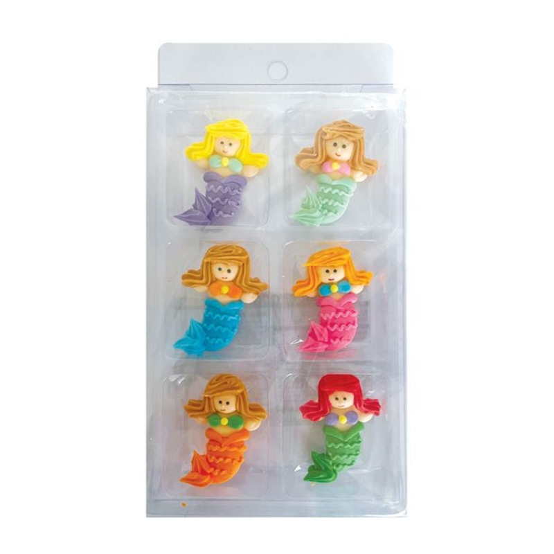 Mermaid Icing Decoration - 6 Pkt