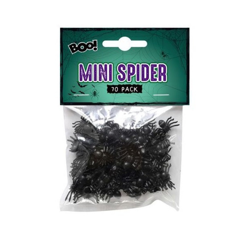 Mini Spider Decorations  70 Pkt