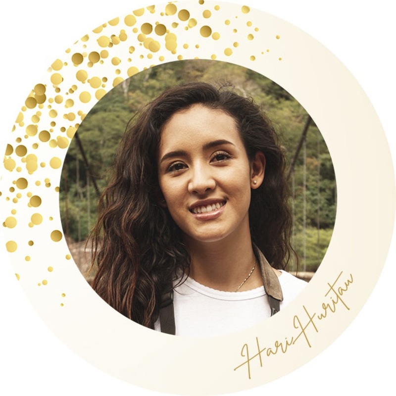 Personalised Gold Hari Huritau Edible Cake Image