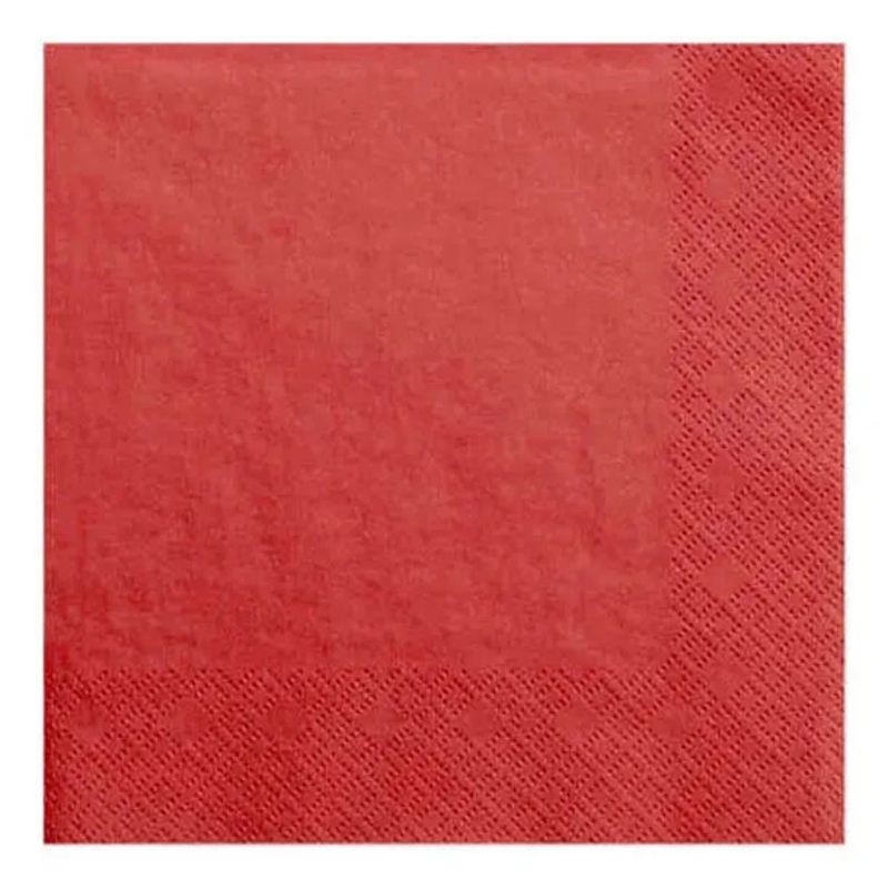Red Napkins - Lunch 20 Pkt