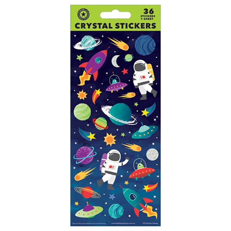 Space Crystal Stickers WEB6037