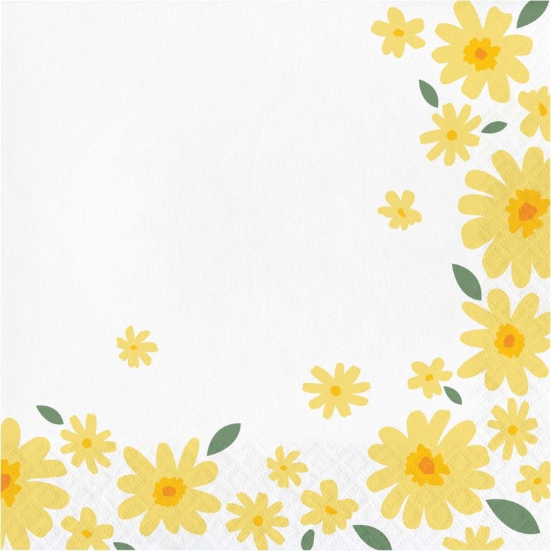 Sweet Daisy Napkins - Lunch 16 Pkt