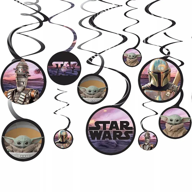 The Mandalorian Star Wars Hanging Swirl Decorations