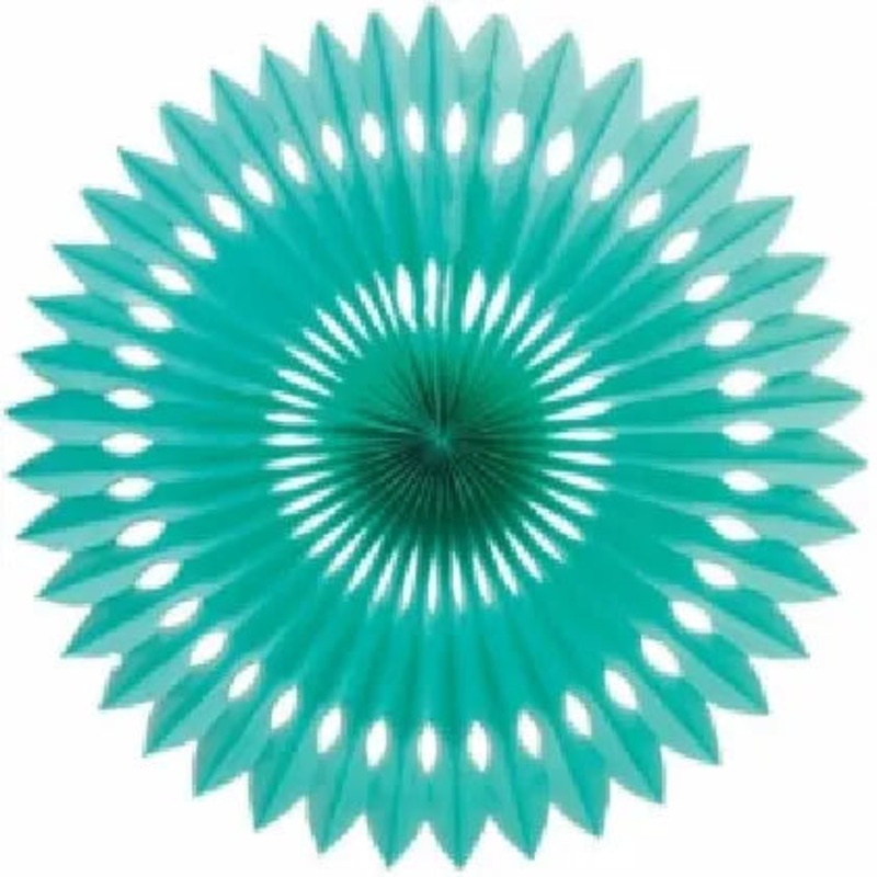 Turquoise Hanging Fan 24cm