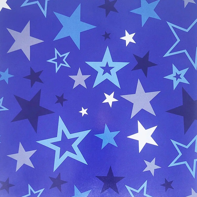 Blue Stars Folded Wrap