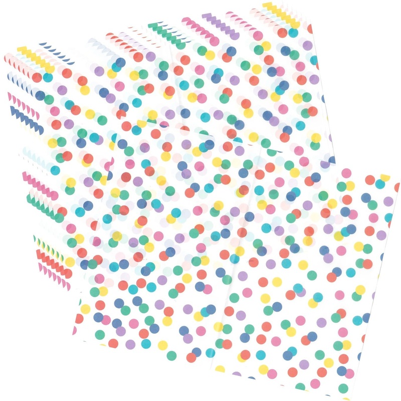 Confetti Dots Grease Proof Paper - 8 Pkt