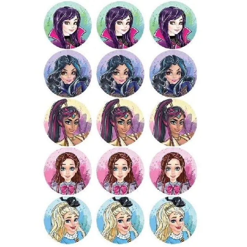 Descendants Edible Cupcake Images