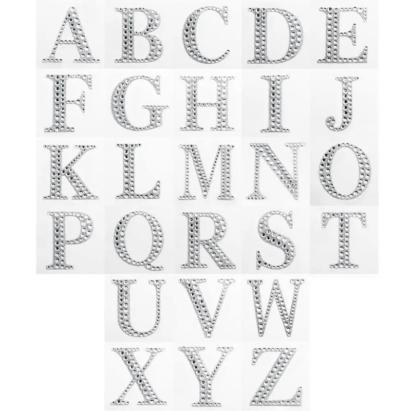 Diamante Bling Letter Sticker
