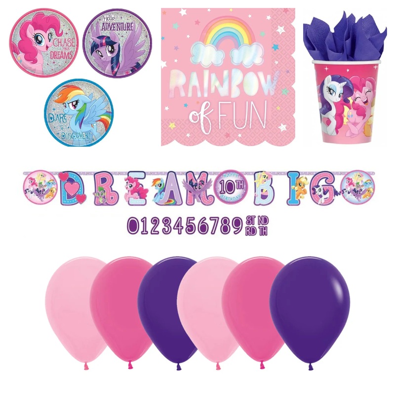 My Little Pony Party Essentials for 8 - SAVE 50%