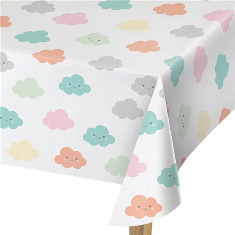 Pastel Rainbow Baby Shower Tablecover