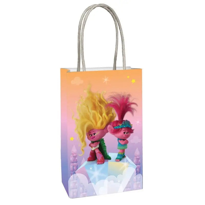 Trolls 3 Band Together Paper Party Bags - 8 Pkt