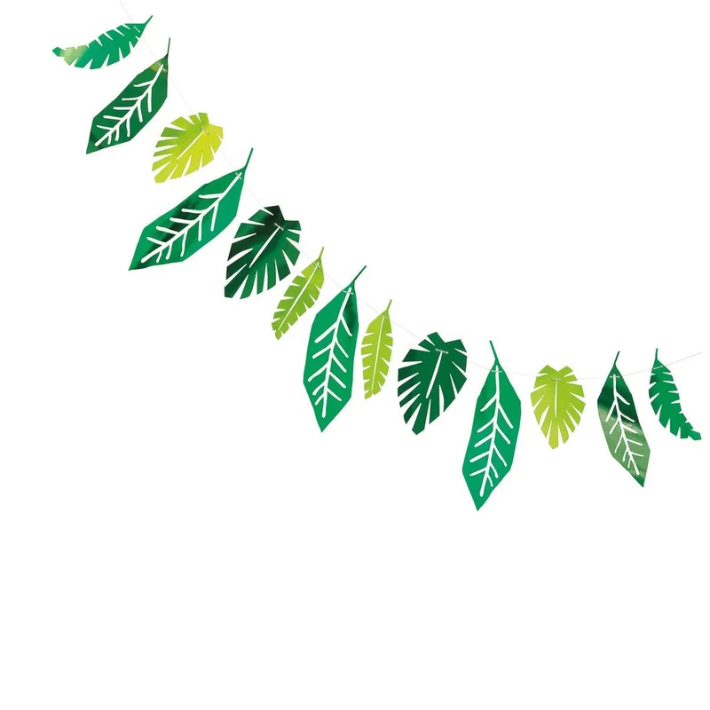 Tropical Leaves Foil Garland