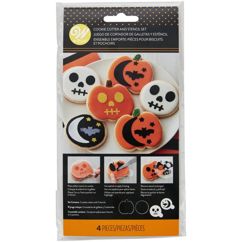 Wilton Halloween Cookie Cutter & Stencil Set
