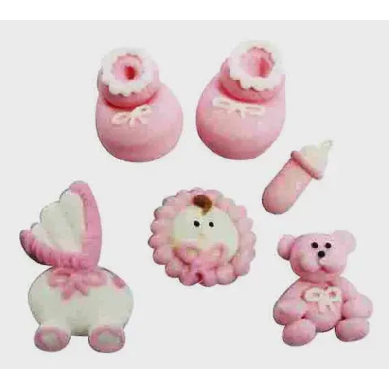 Baby Girl Dec-ons - 6 Pkt