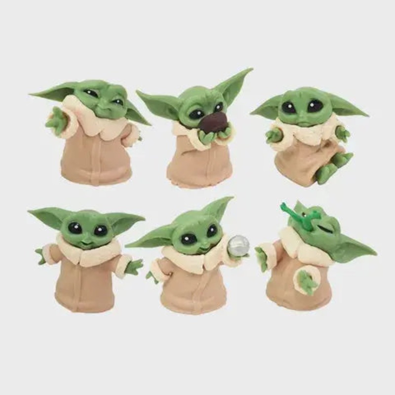 Baby Yoda Characters Cake Topper Set - 6 Pkt